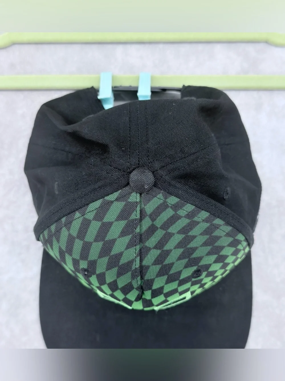 Kids Black & Green Creeper Graphic Snapback Hat
